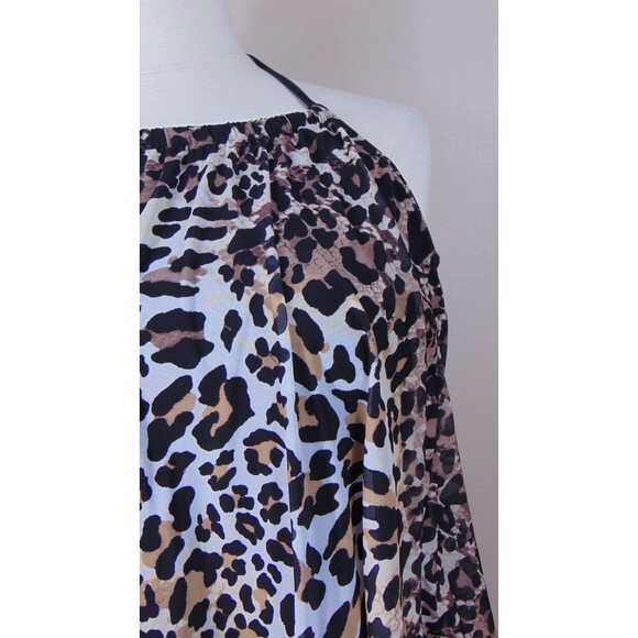 New Swimsuits For All Halter Swim Suit Top Womens 22 Animal Print Bathingsuit - Picture 3 of 9